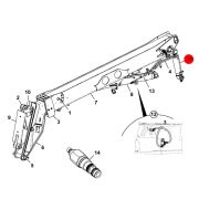 Гидроцилиндр компенсирования стрелы JCB Loadall 531-70 563/60104 ; 563/60030