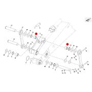 Втулка трапеция-гидроцилиндр ковша JCB JS205