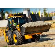 Стекло лобовое (полный обогрев) JCB 5CX с 2005 - триплекс