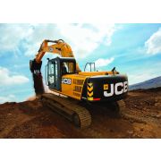 Стекло лобовое верхнее JCB JS205 - JS305 (триплекс)