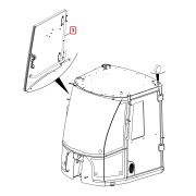 Форточка в сборе JCB 426 ; JCB456 269/40757